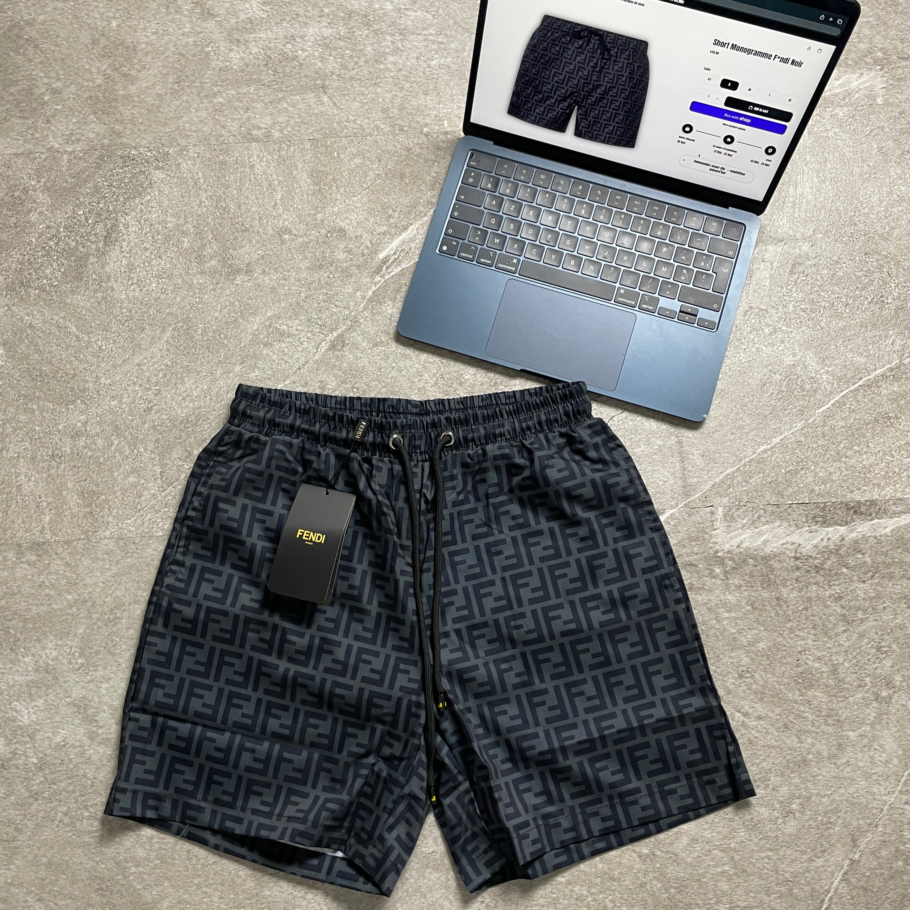 Short Monogramme Noir